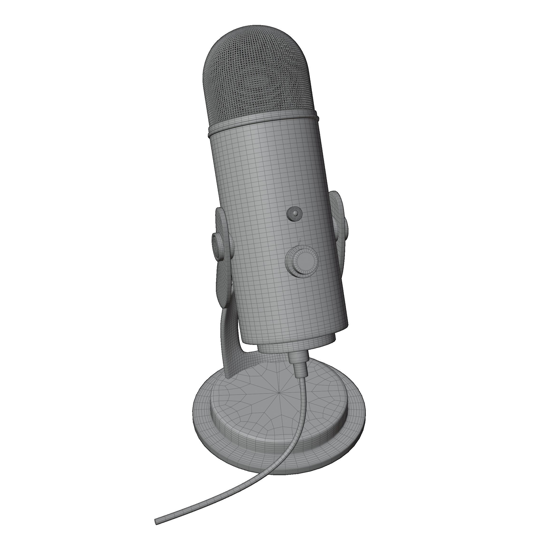 condenser microphone mic Suitable for use in broadcast  Free 3D model_6