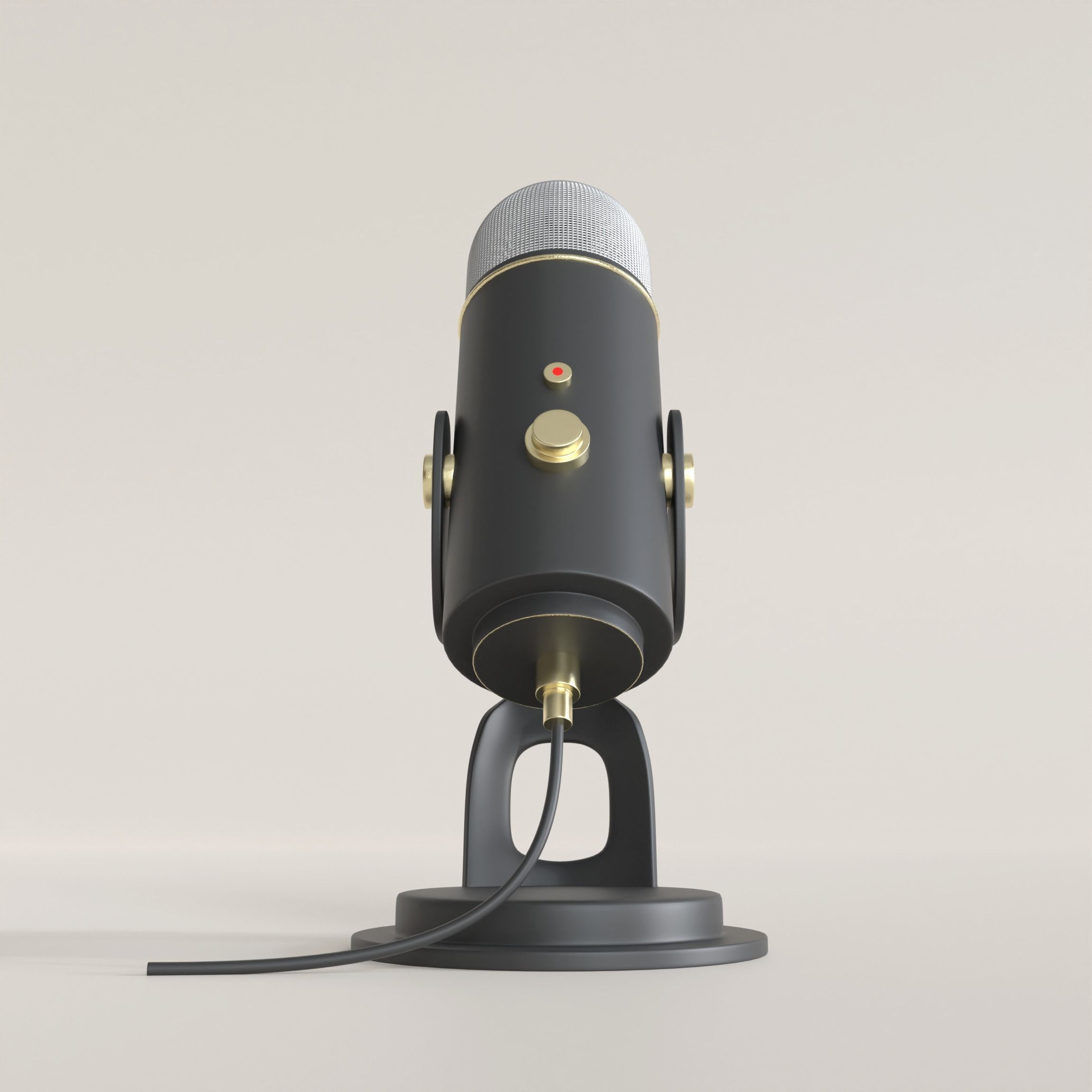 condenser microphone mic Suitable for use in broadcast  Free 3D model_3