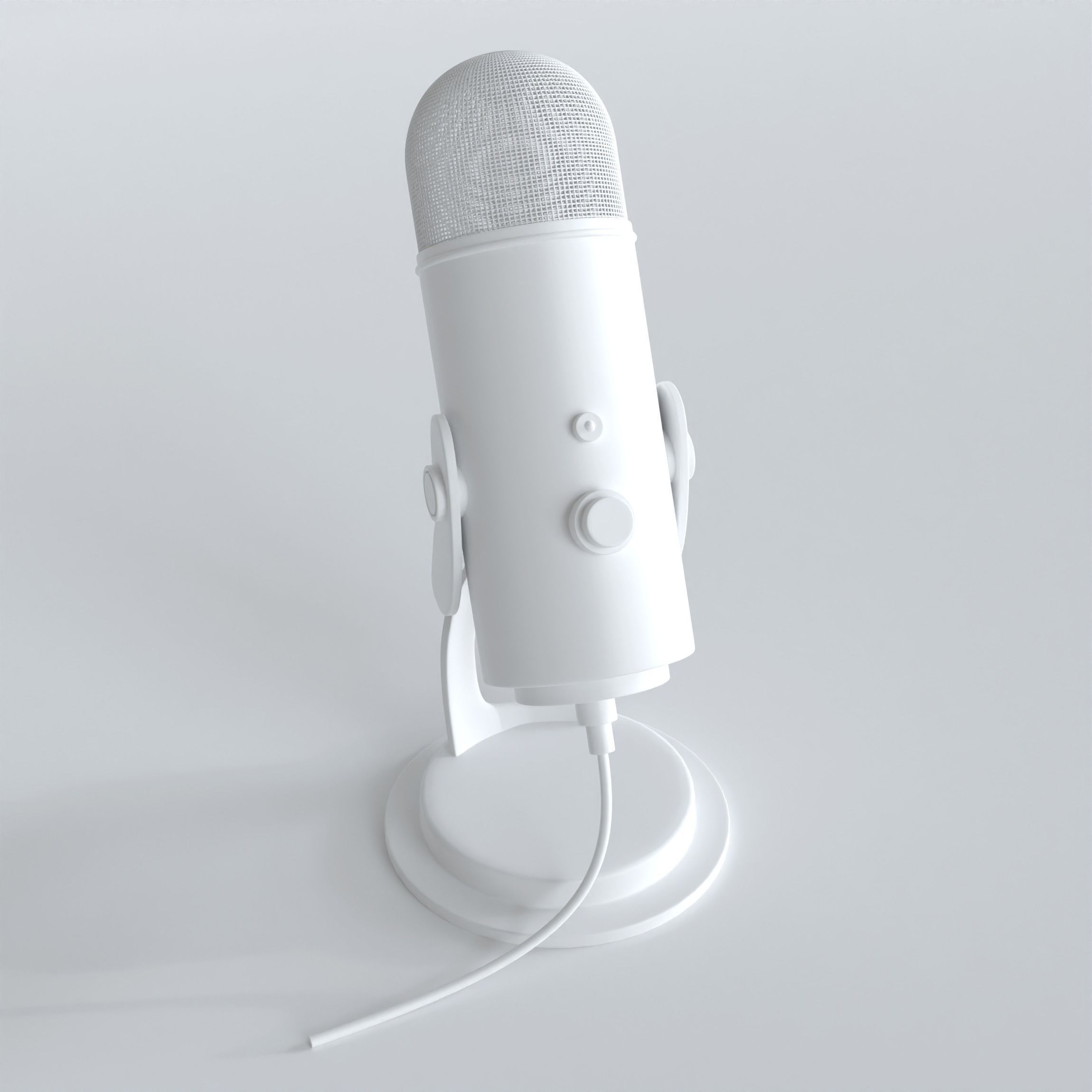 condenser microphone mic Suitable for use in broadcast  Free 3D model_4