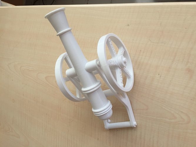 Gun carriage 3D print model