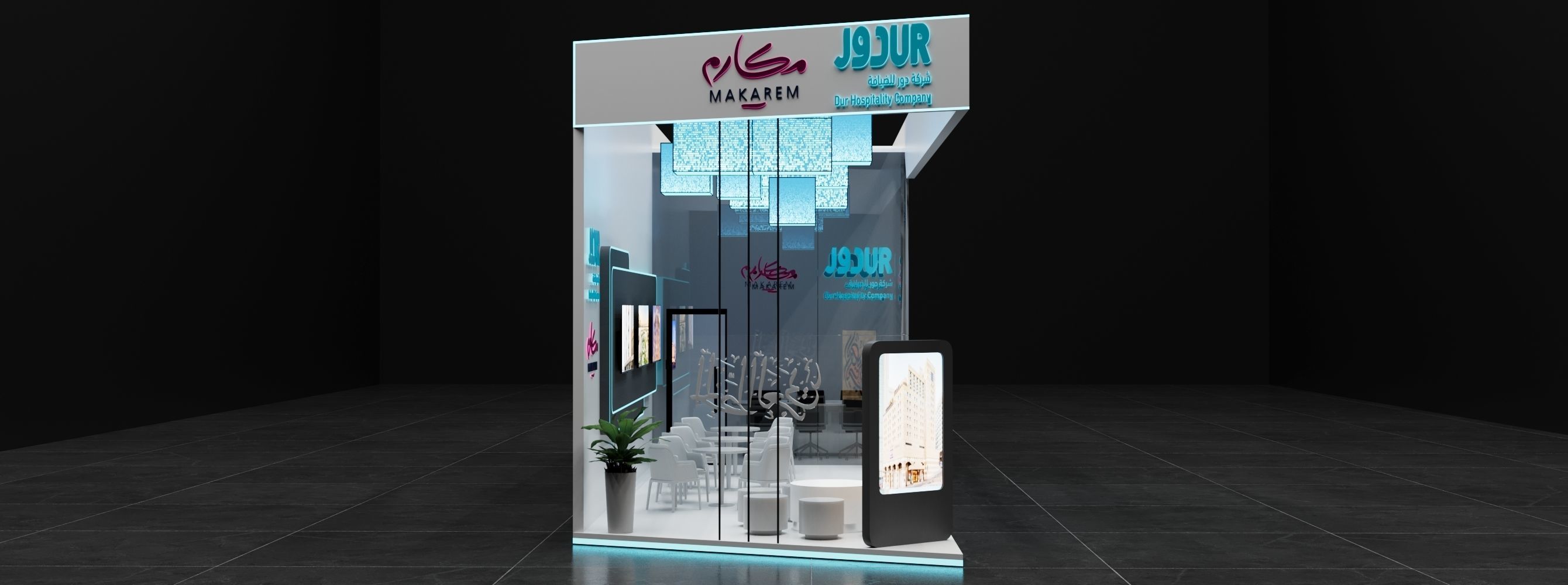 Booth 6x12  3D model_4