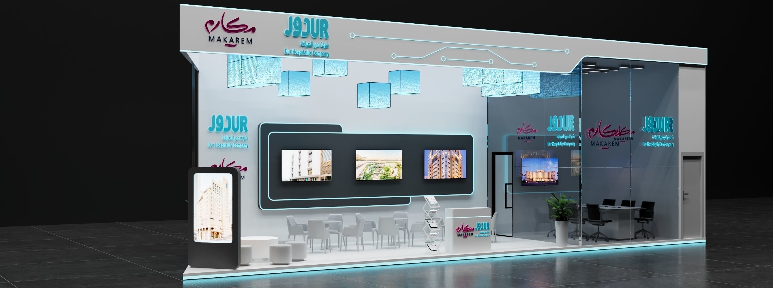 Booth 6x12  3D model_2