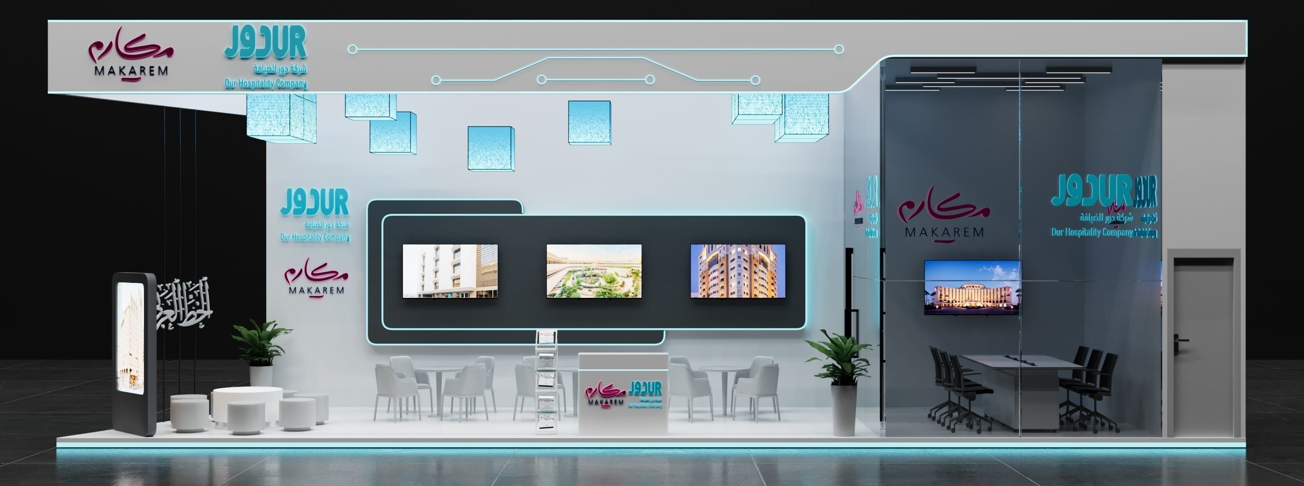 Booth 6x12  3D model_3