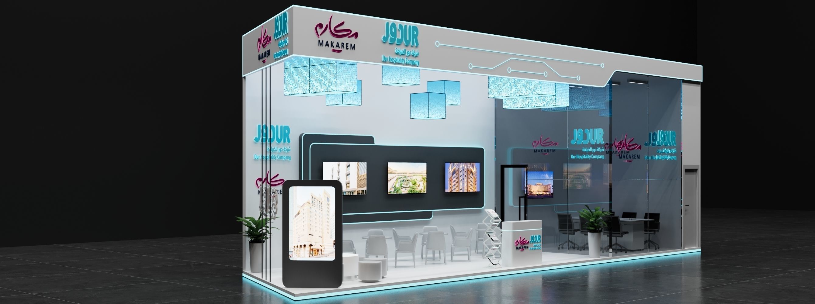 Booth 6x12  3D model_1