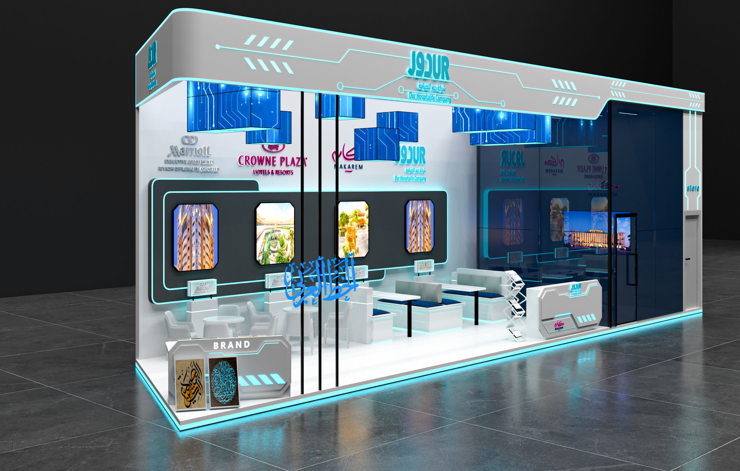 Booth 6x12  3D model_8