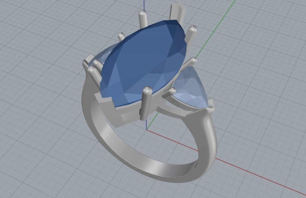 Engagement rings 3D print model_10