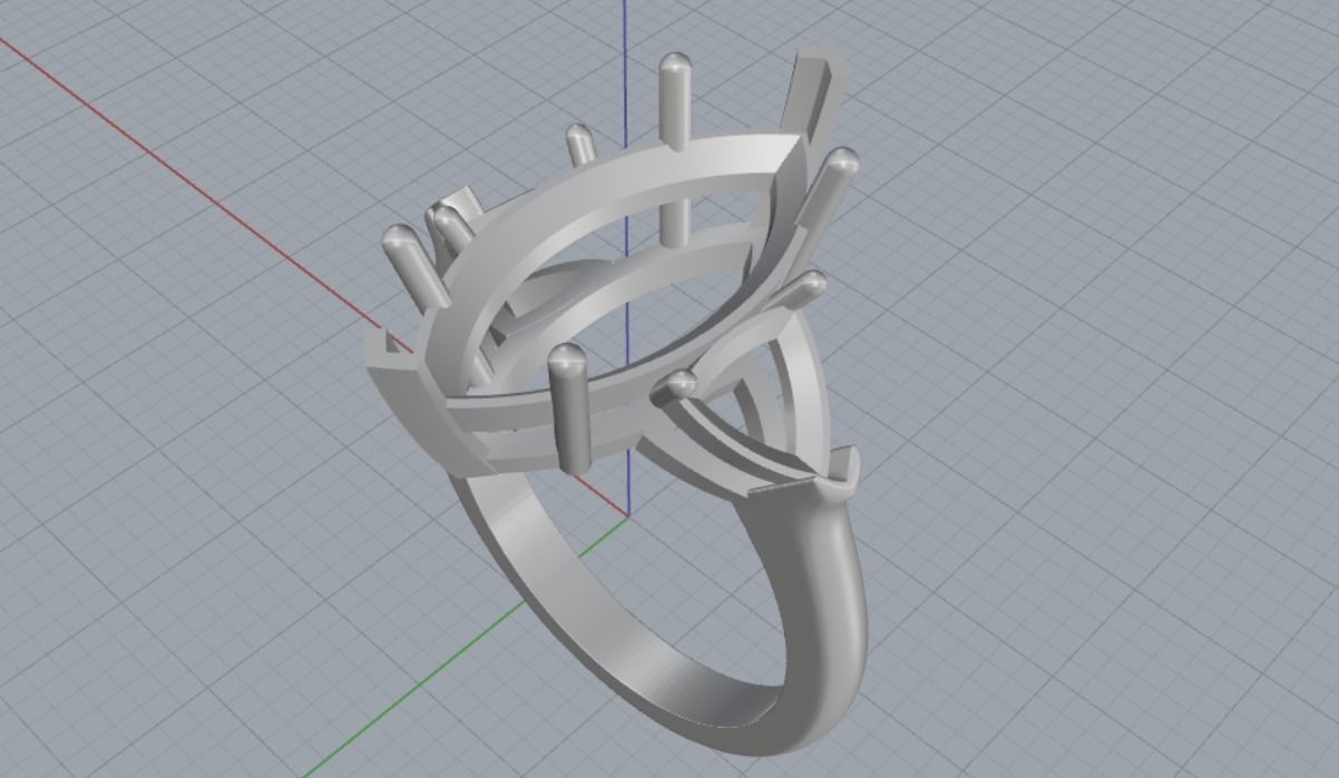Engagement rings 3D print model_15