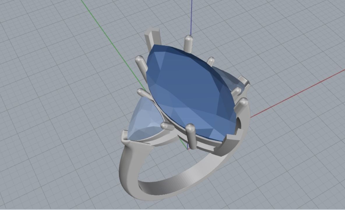 Engagement rings 3D print model_9