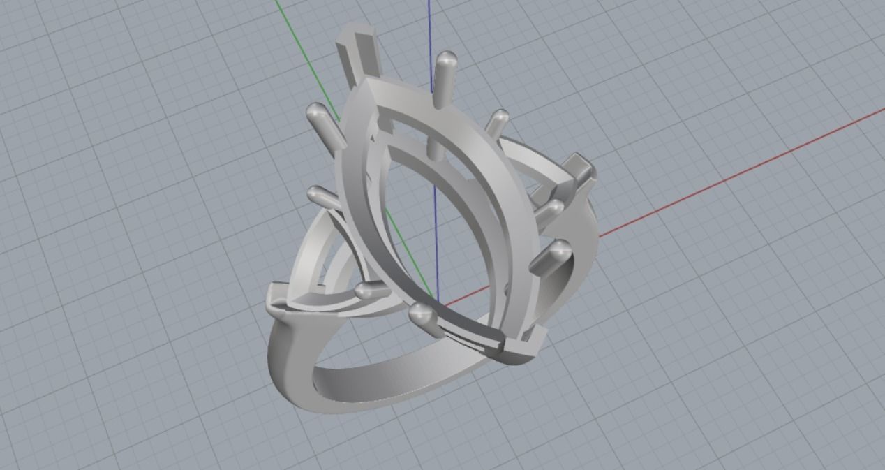 Engagement rings 3D print model_12