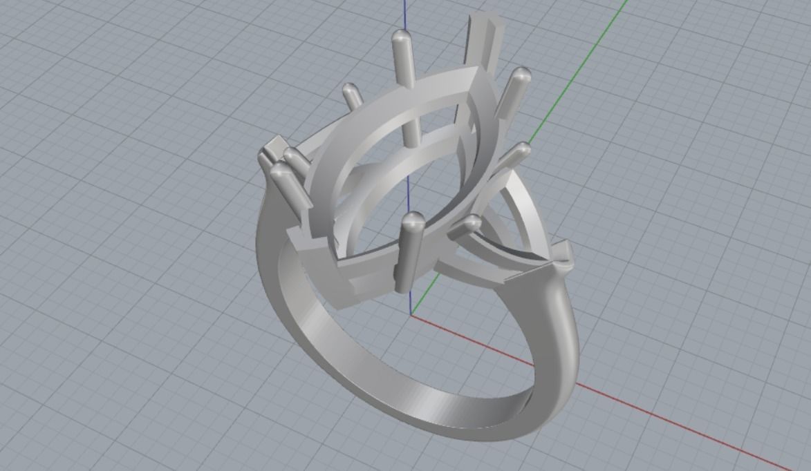 Engagement rings 3D print model_11
