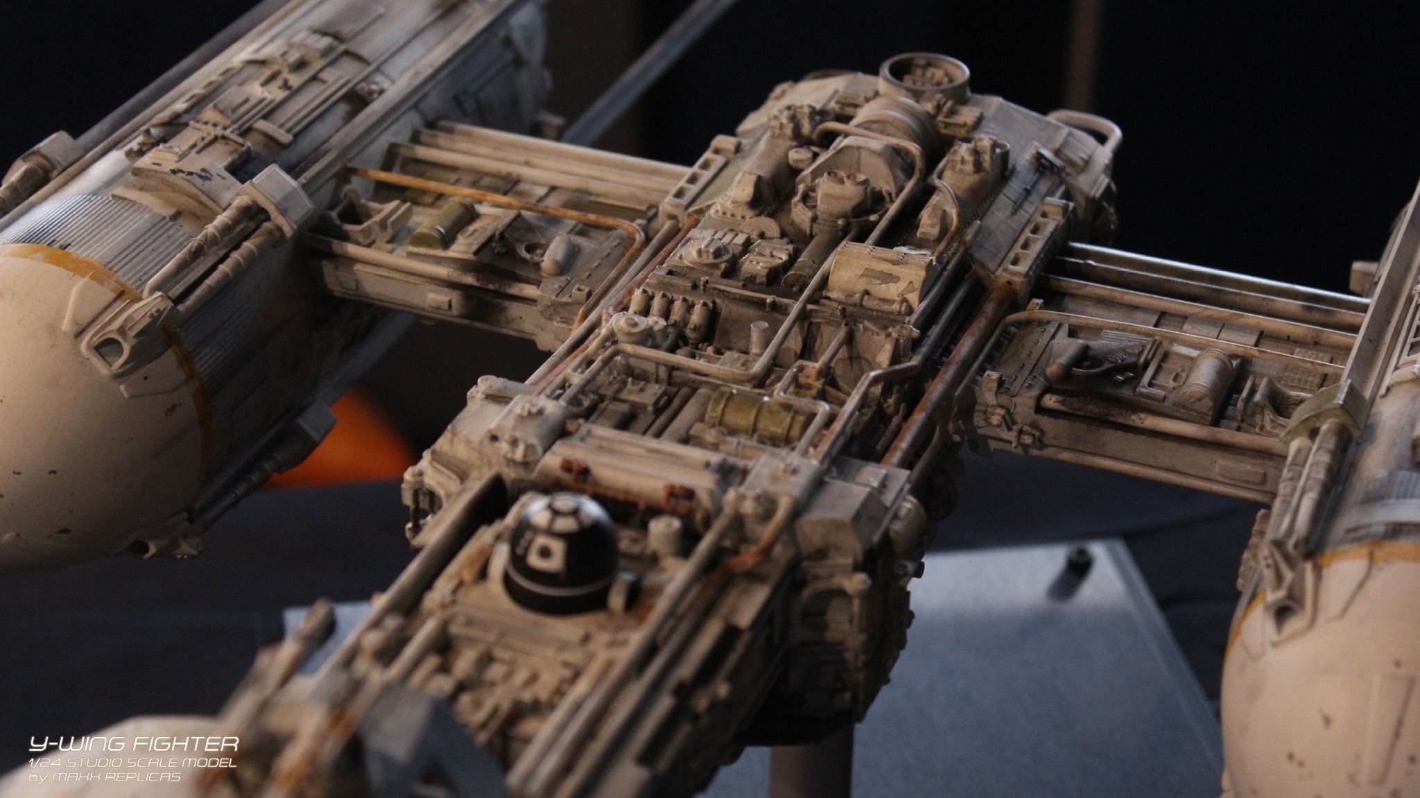 Y-WING GOLD LEADER STUDIO SCALE REPLICA 3D print model_5
