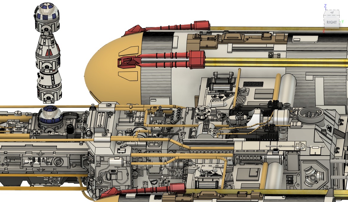 Y-WING GOLD LEADER STUDIO SCALE REPLICA 3D print model_3