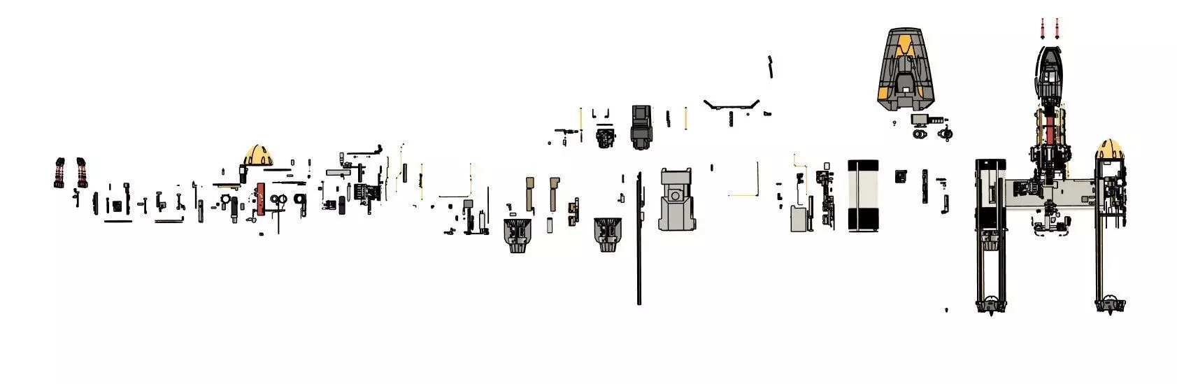 Y-WING GOLD LEADER STUDIO SCALE REPLICA 3D print model_13
