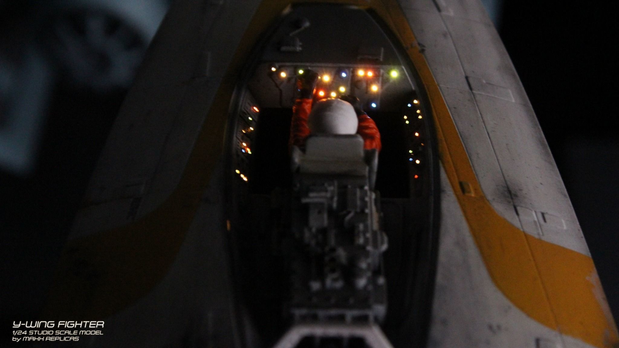 Y-WING GOLD LEADER STUDIO SCALE REPLICA 3D print model_4