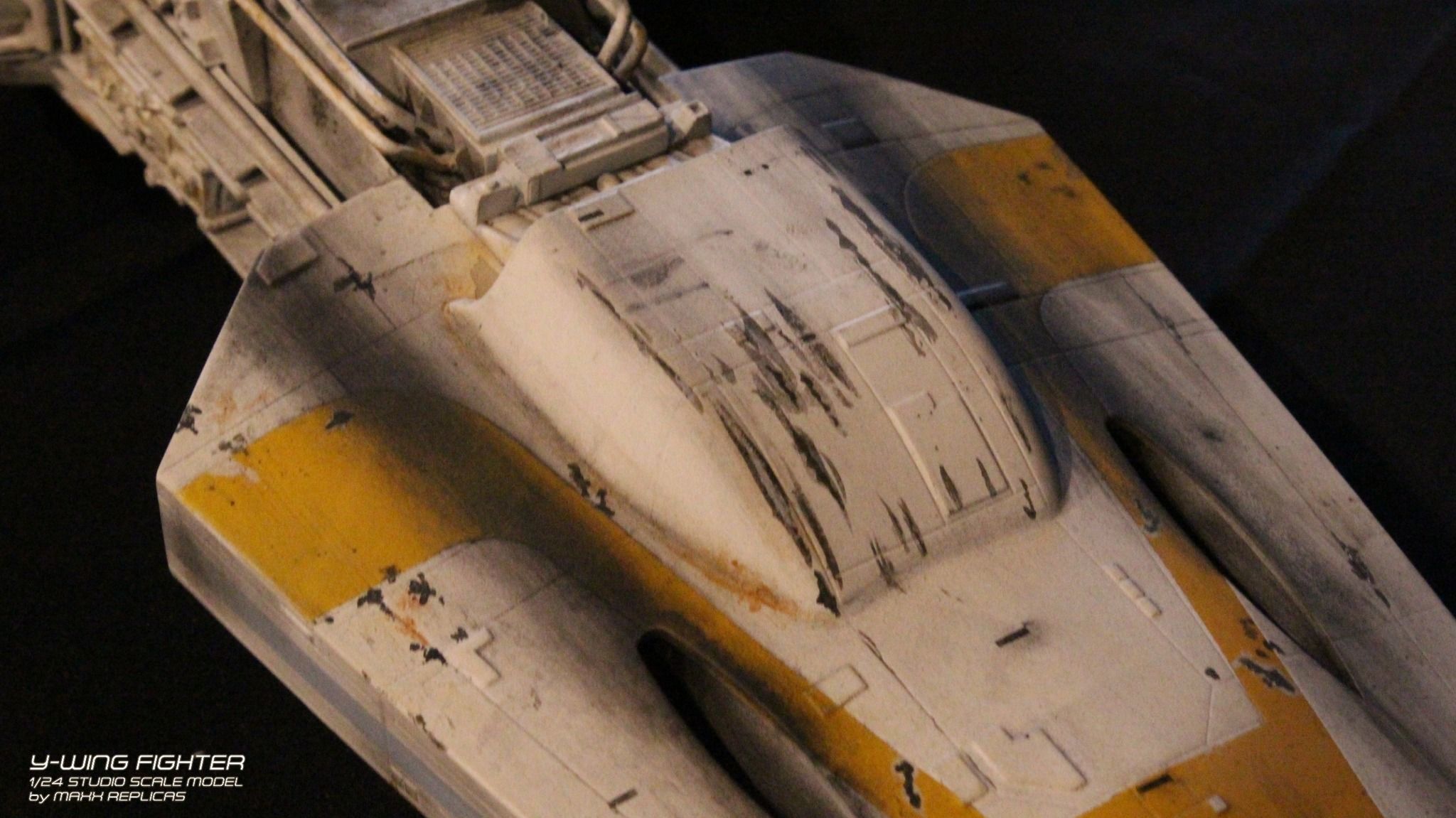 Y-WING GOLD LEADER STUDIO SCALE REPLICA 3D print model_8