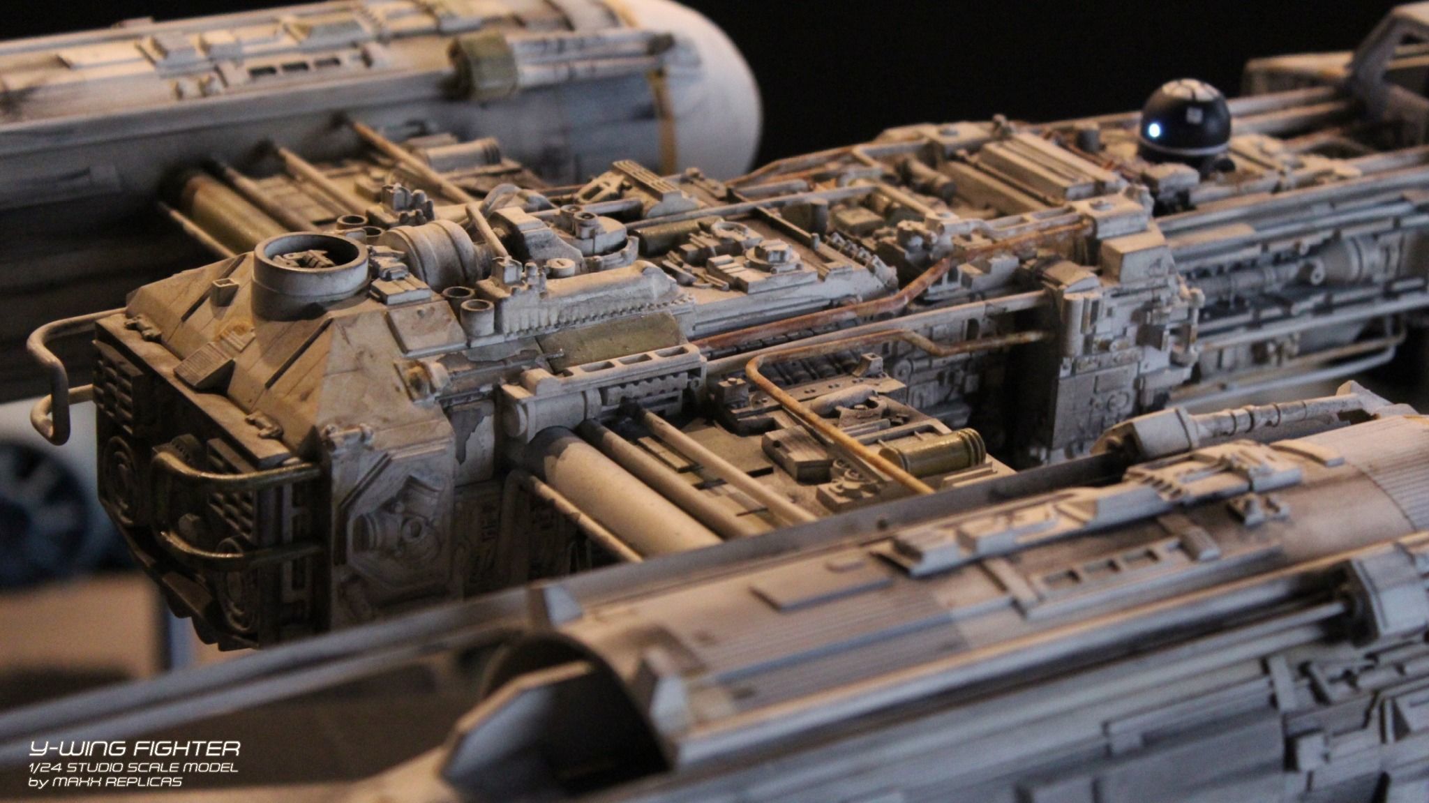 Y-WING GOLD LEADER STUDIO SCALE REPLICA 3D print model_9