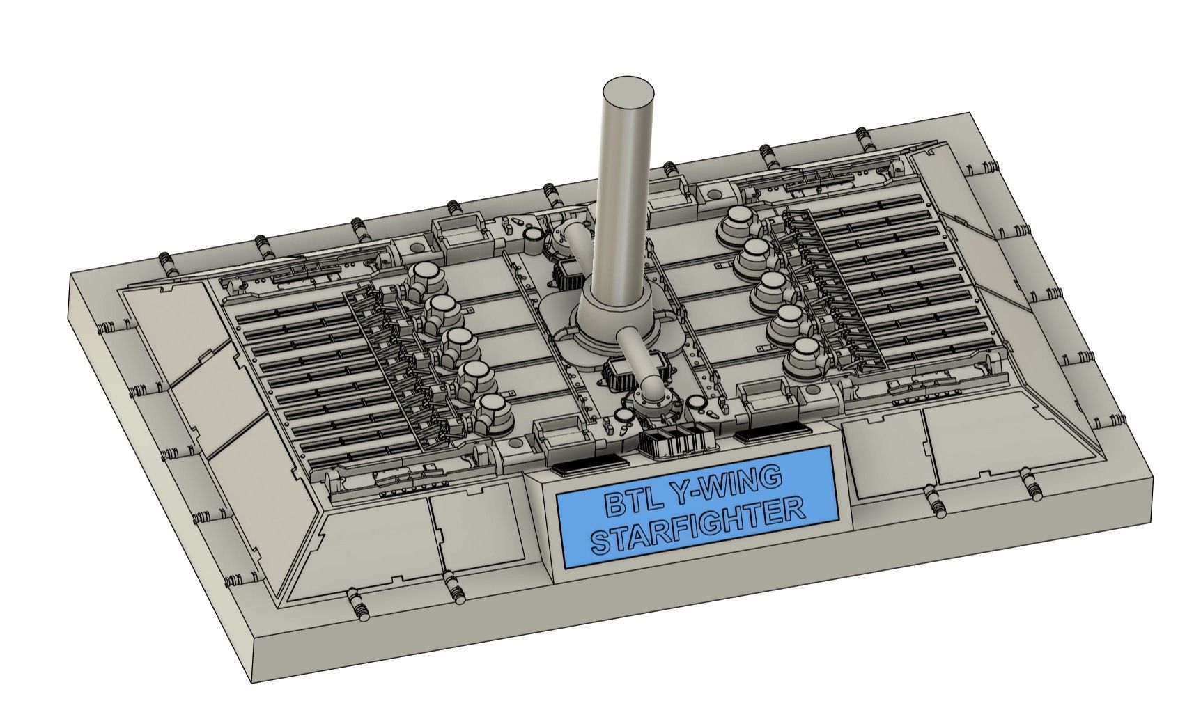 Y-WING GOLD LEADER STUDIO SCALE REPLICA 3D print model_12