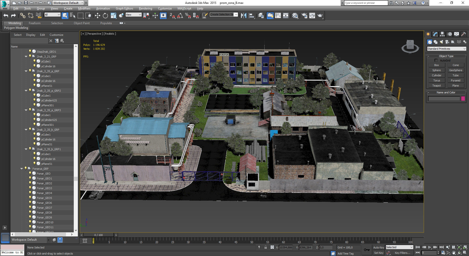 Industrial Zone Low-poly 3D model_17