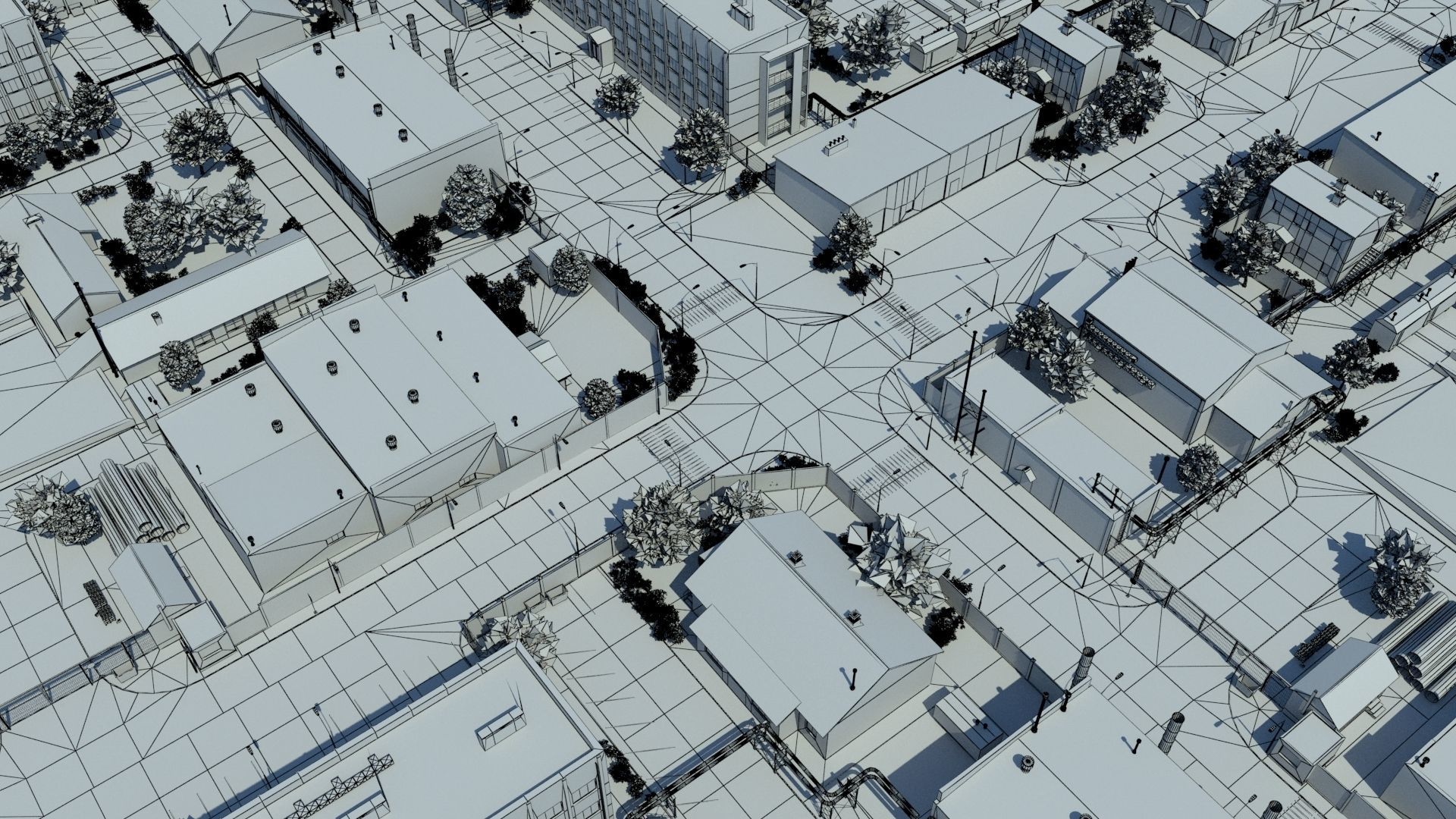 Industrial Zone Low-poly 3D model_25