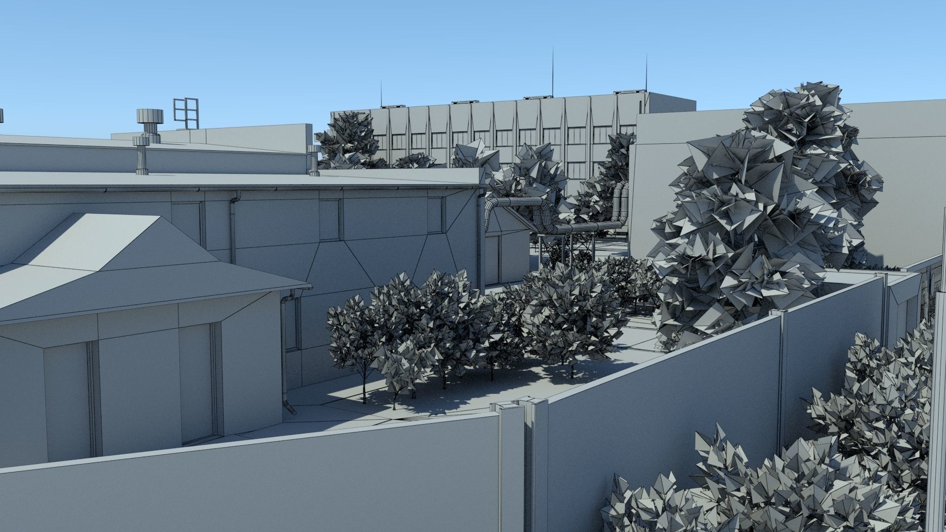 Industrial Zone Low-poly 3D model_24