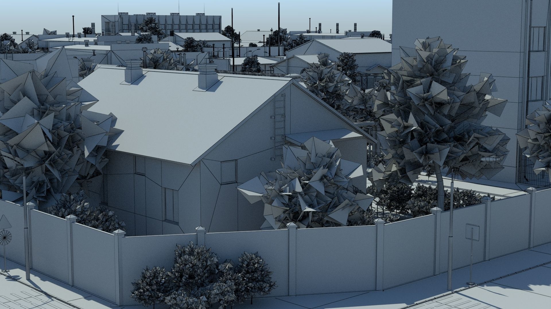 Industrial Zone Low-poly 3D model_26