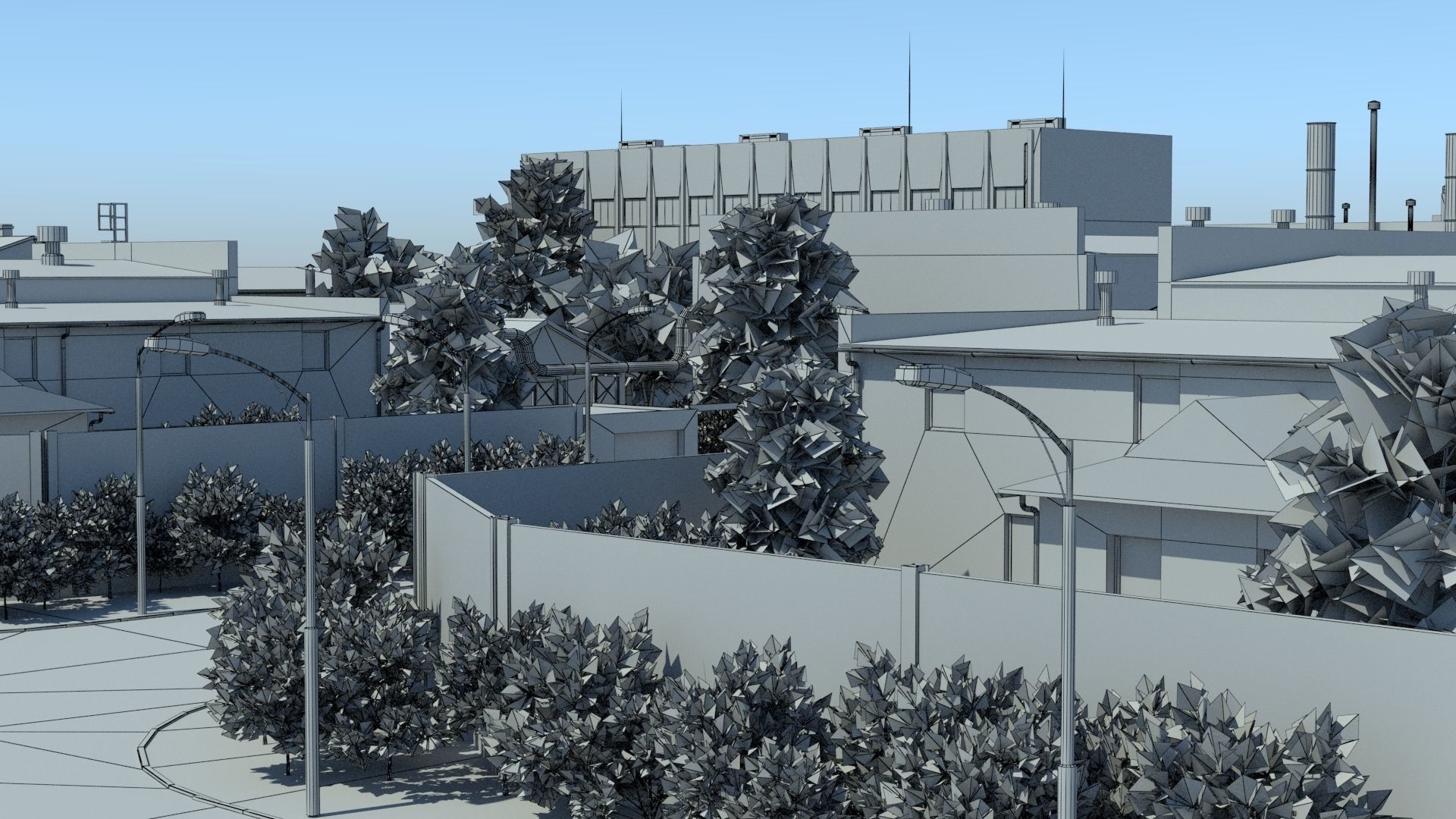 Industrial Zone Low-poly 3D model_21