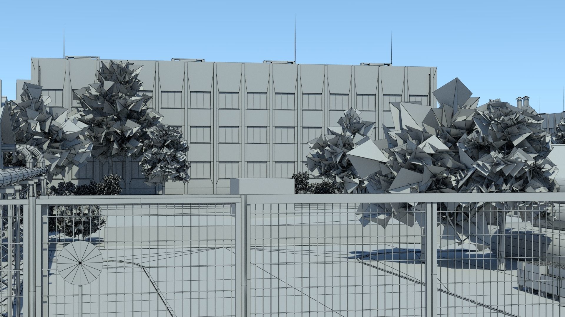Industrial Zone Low-poly 3D model_20