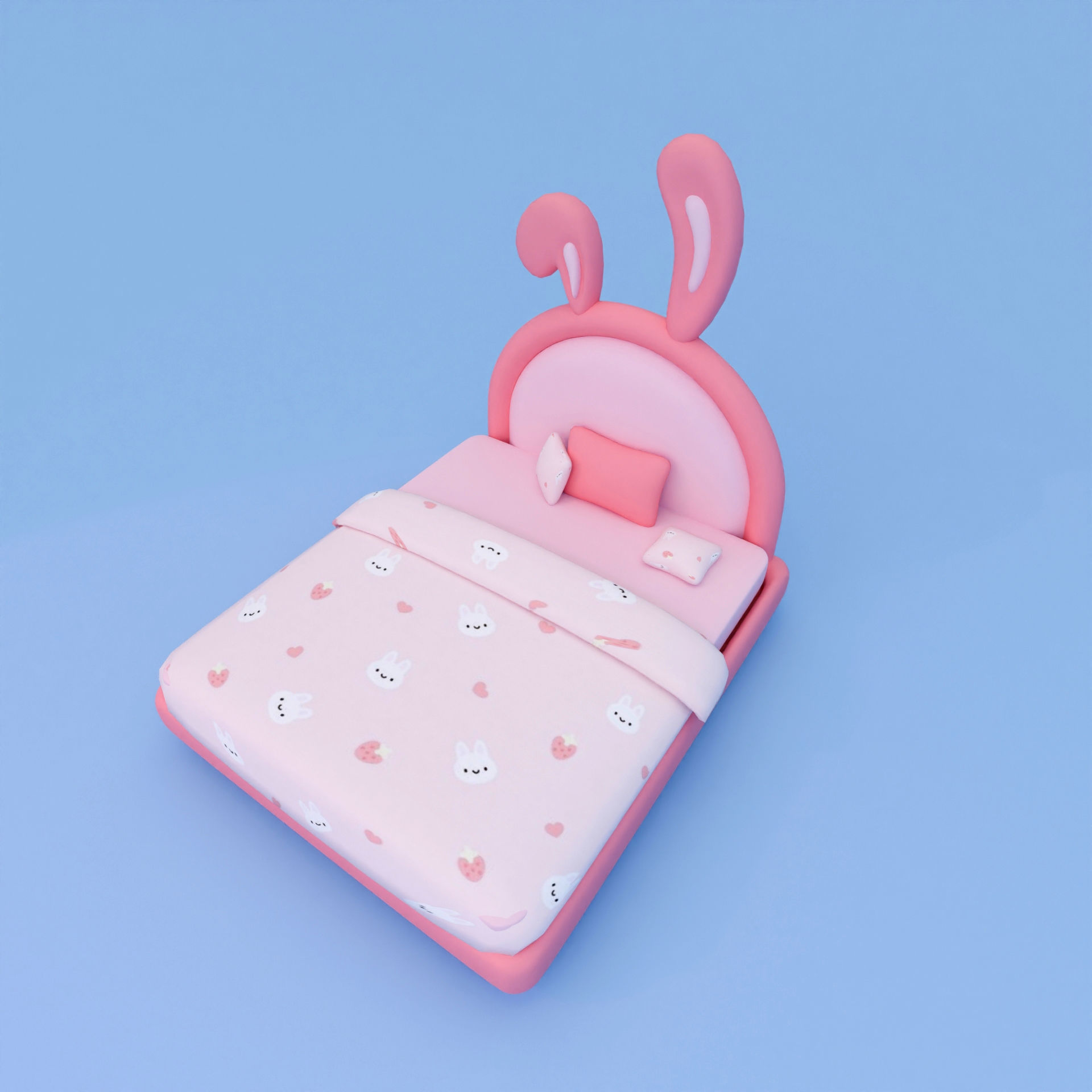 Bunny Bed 3D model_2