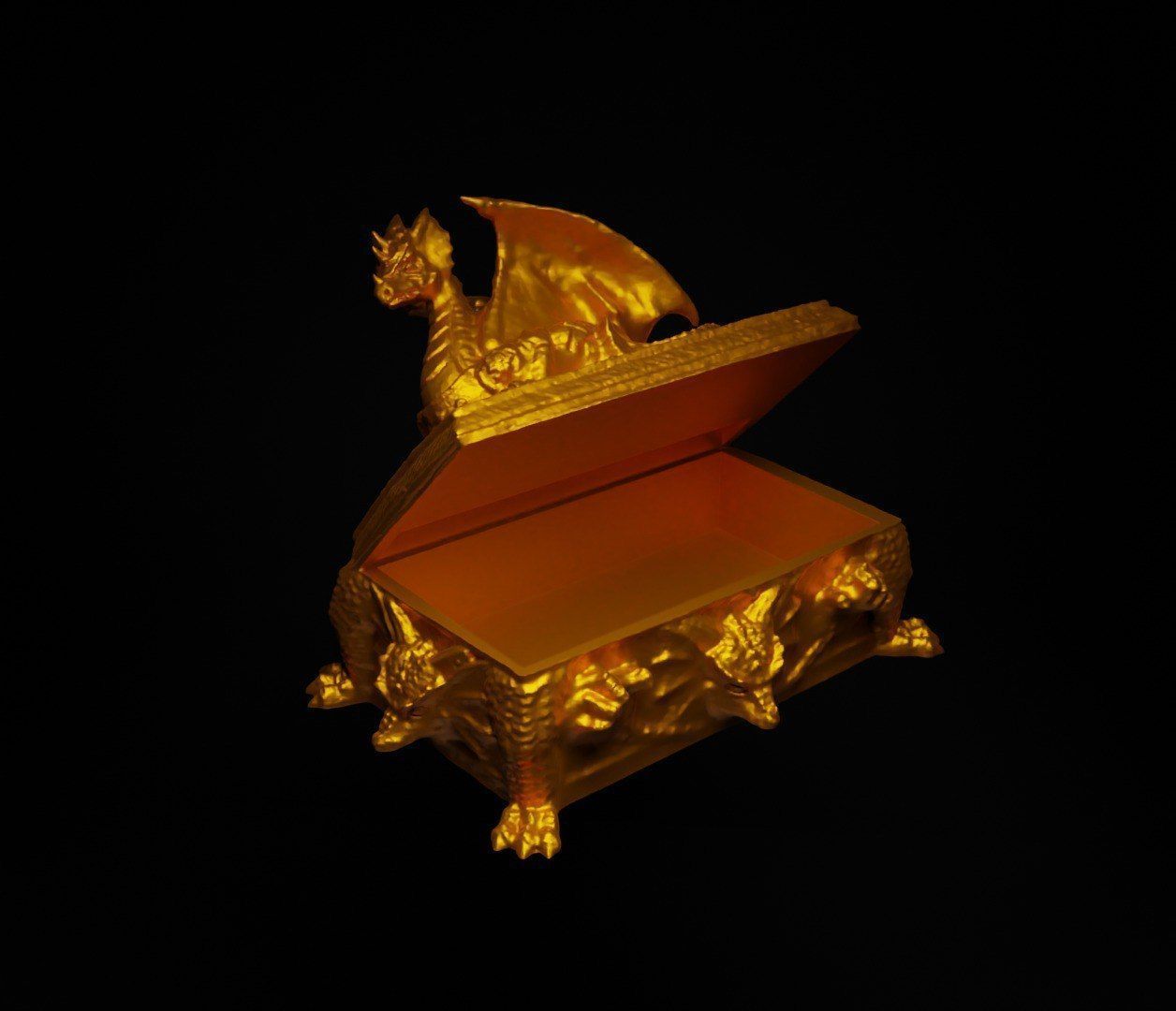 Dragon Dice Box - Dungeons And Dragons Dice Box  3D print model_8