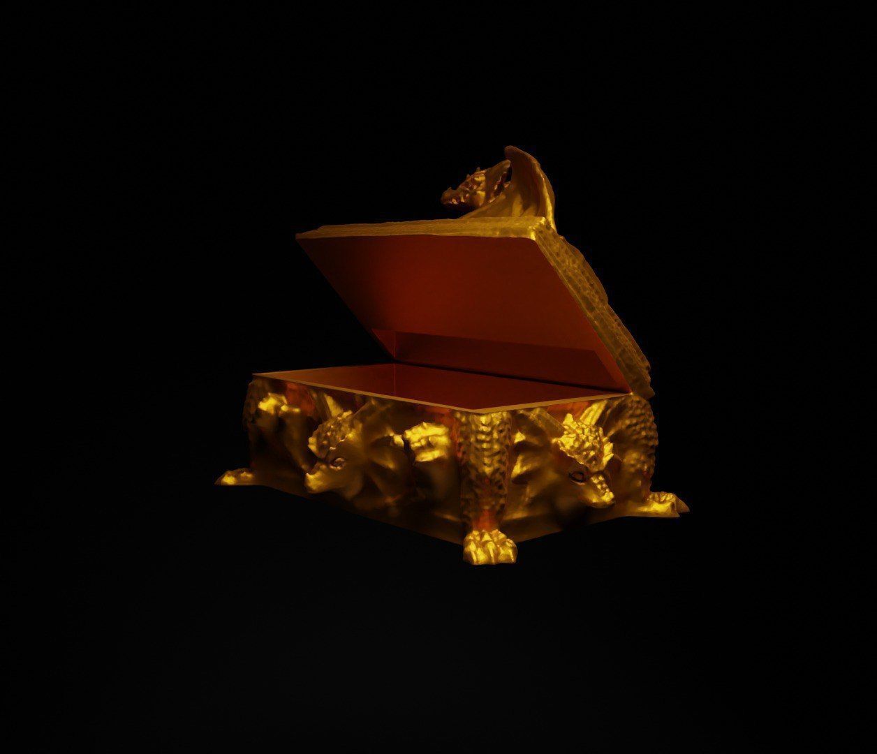 Dragon Dice Box - Dungeons And Dragons Dice Box  3D print model_12