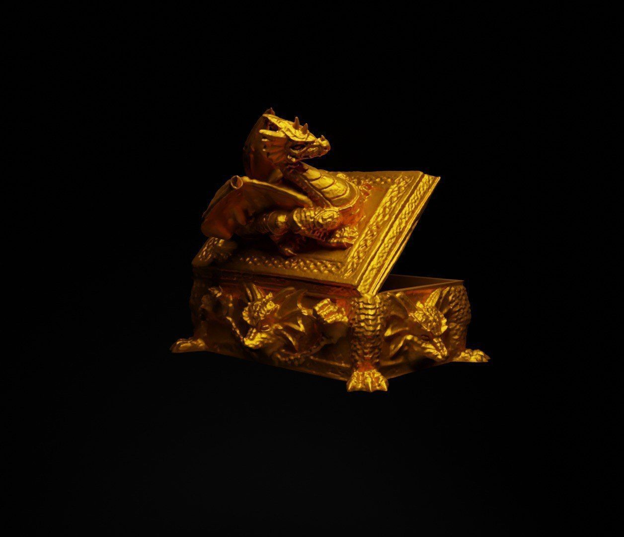 Dragon Dice Box - Dungeons And Dragons Dice Box  3D print model_38