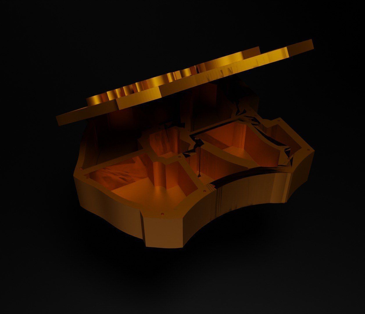 Harry Potter Treasure Jewelry Box 3D print model_27