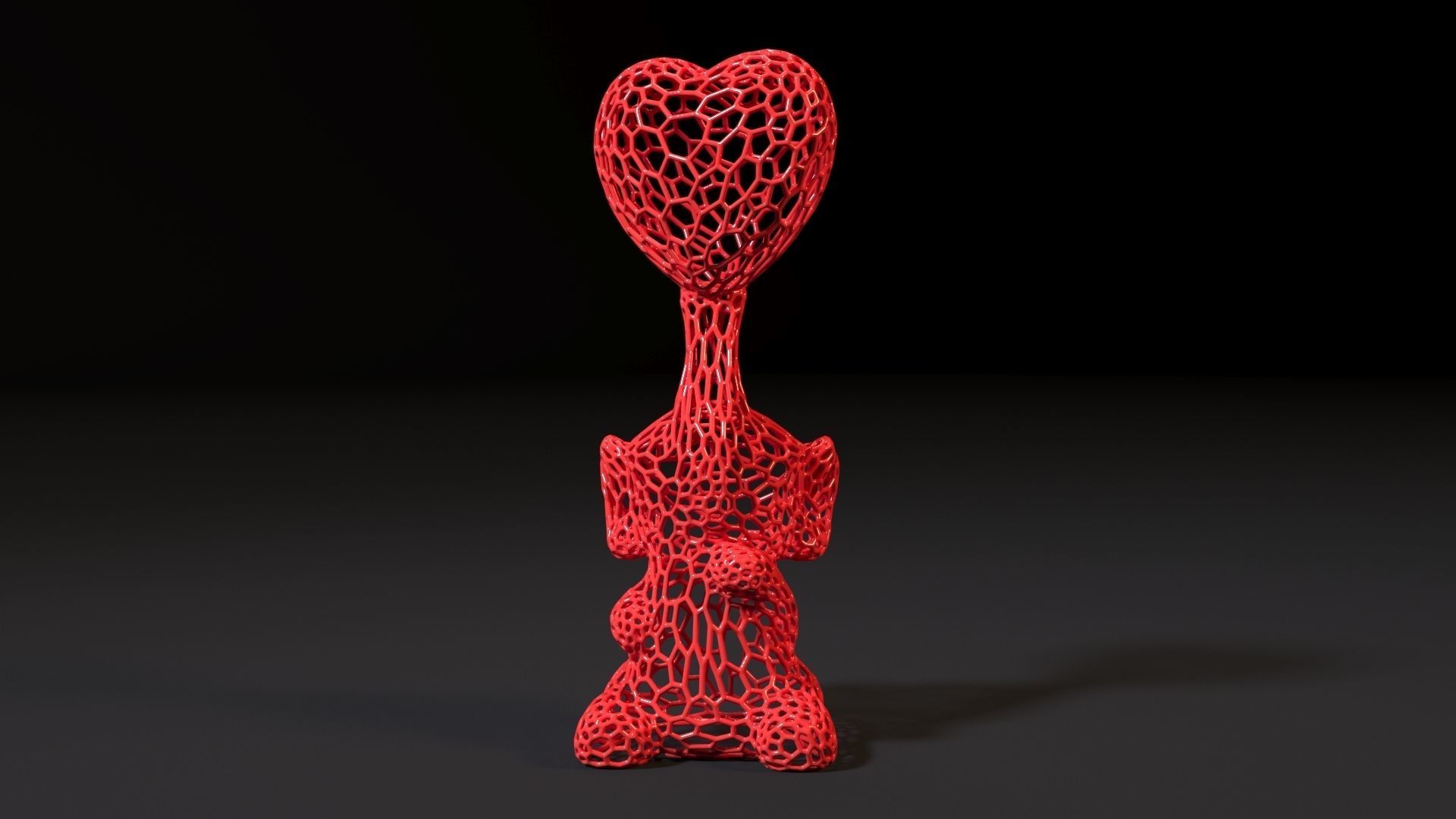 Elephant with a heart 3D print model_8