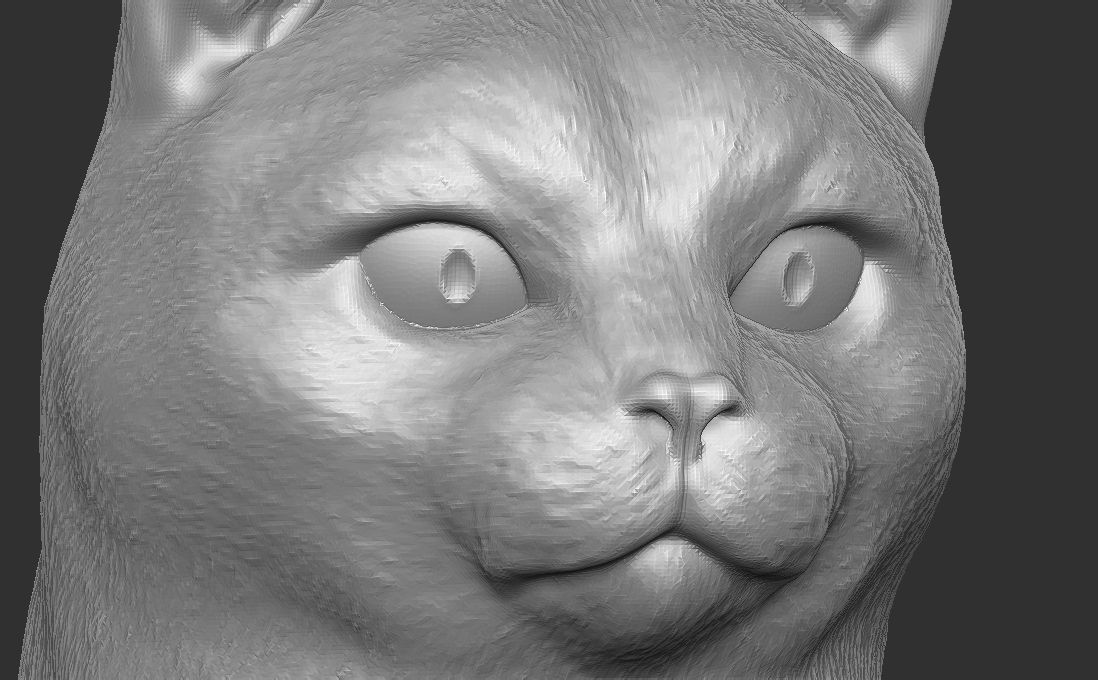 Domestic shorthair cat for 3D printing 3D print model_24