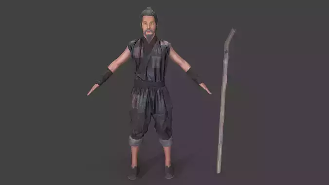 farmer avatar Low-poly 3D model