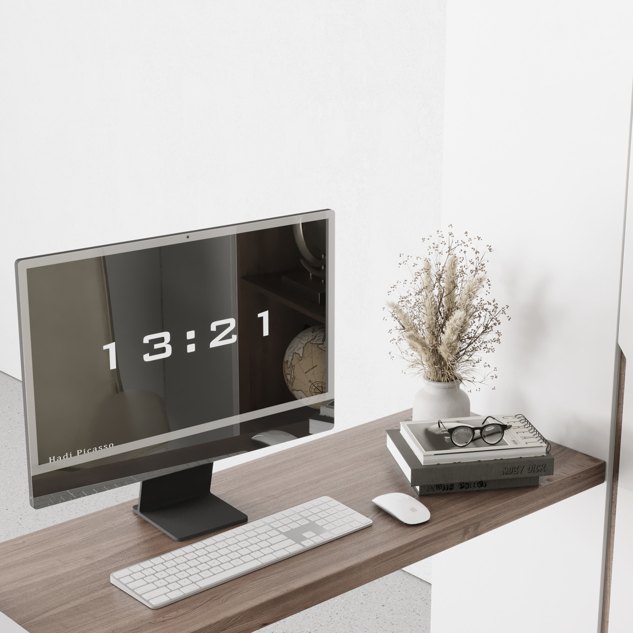 Home Office and Cabinet Furniture - office furniture 31 3D model_3