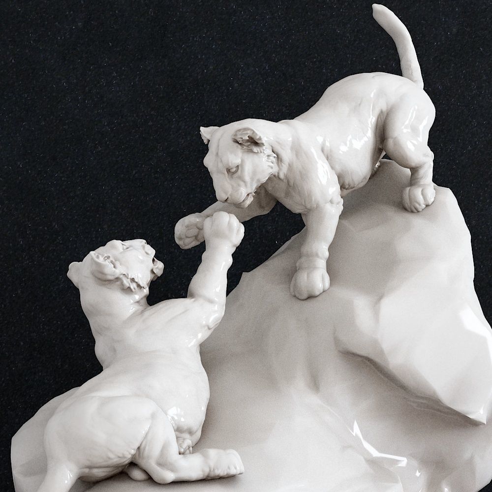 Lions Baby 3D print model_3