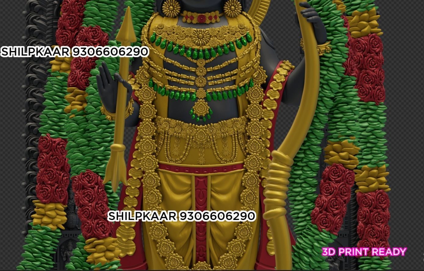 EXACT RAM LALLA MODEL WITH JEWELLERY 3D print model_5