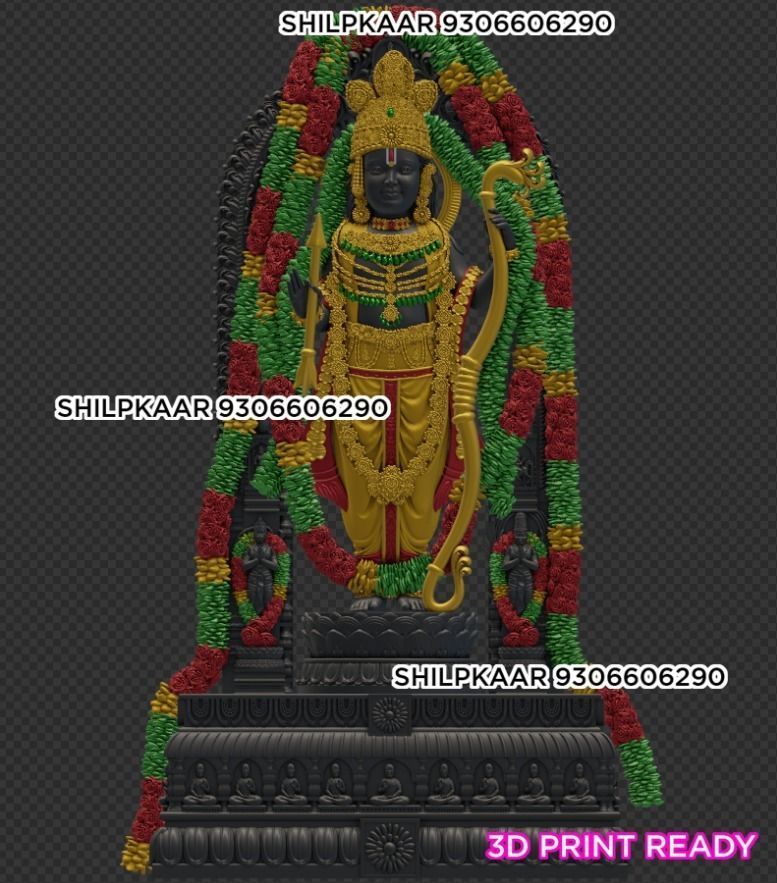 EXACT RAM LALLA MODEL WITH JEWELLERY 3D print model_7