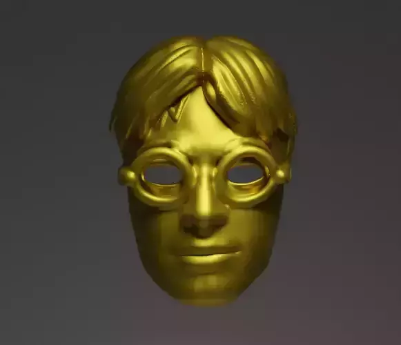 Harry Potter Cosplay Costume Face Mask 3D print model