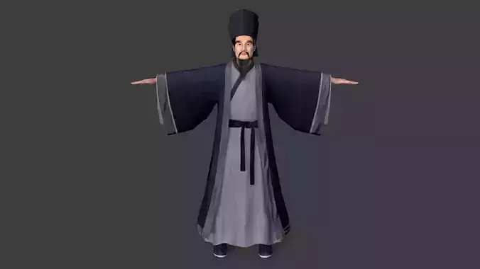 man Character Low-poly 3D model
