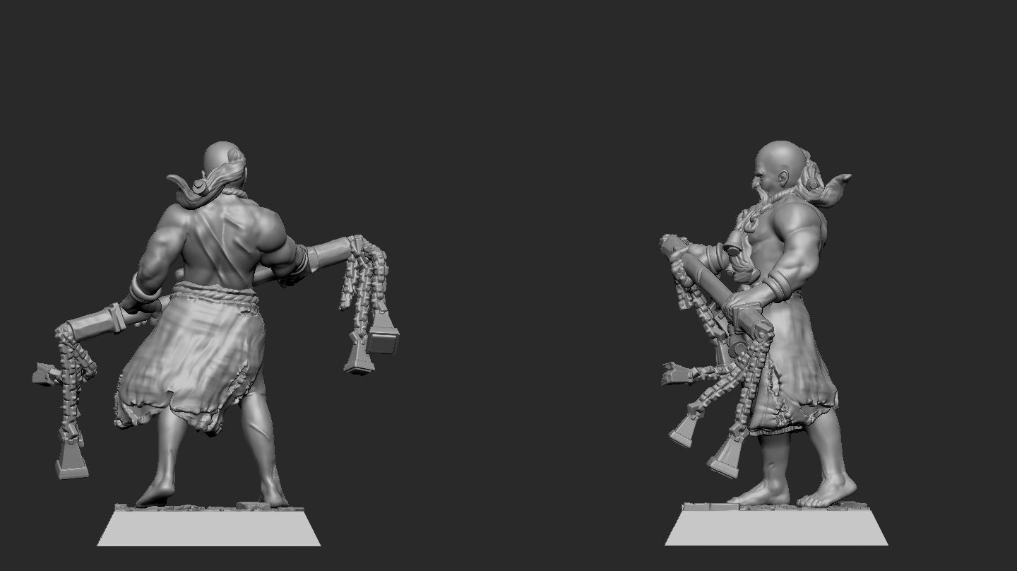 Flagelant 3D print model_2