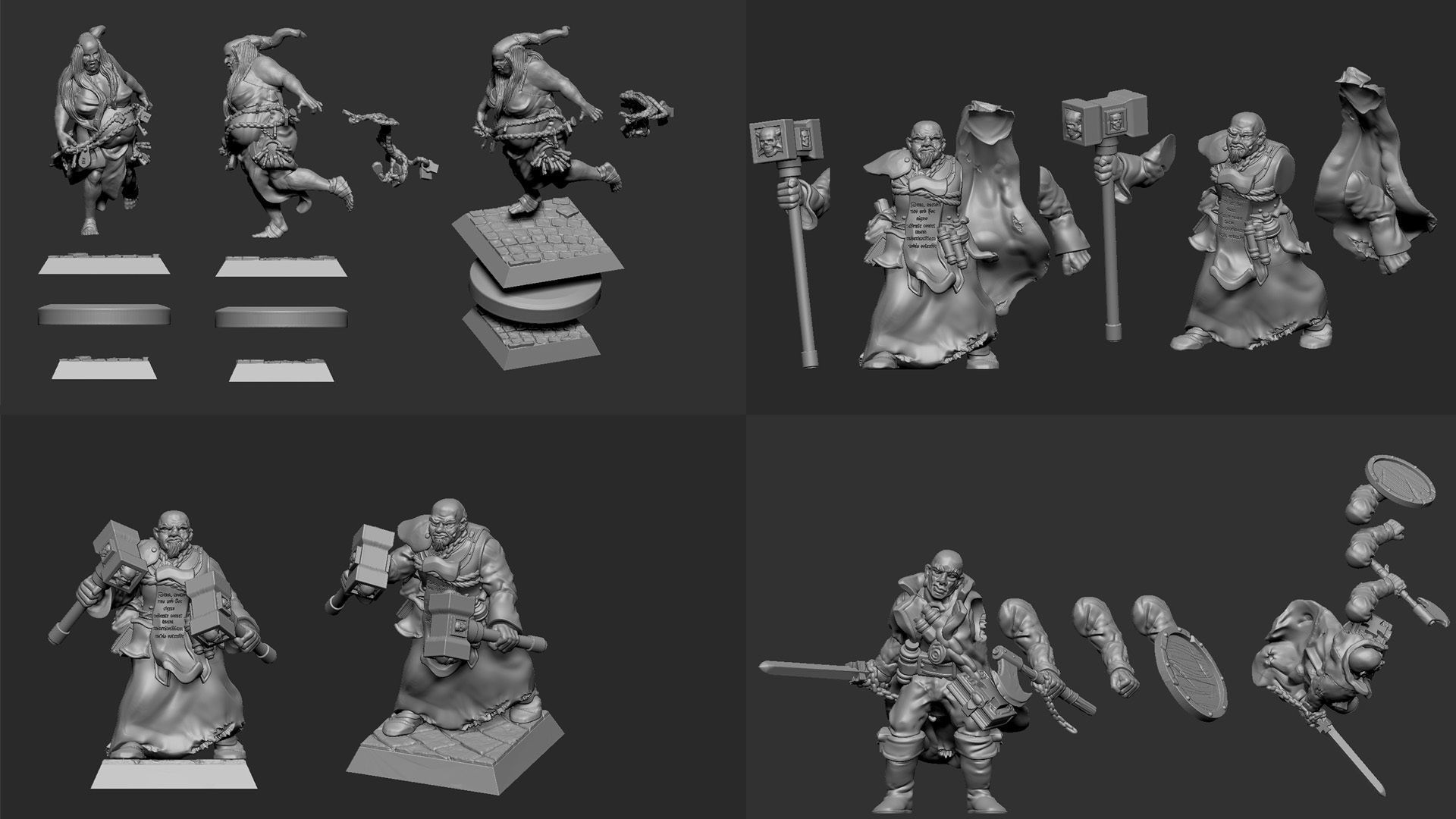 Witch Hunters Band 3D print model_1