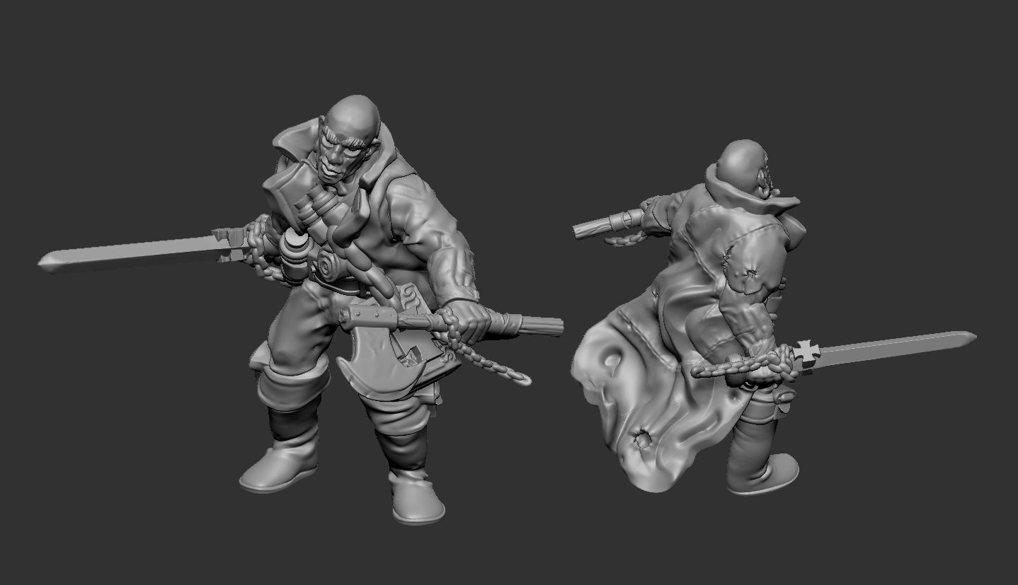 Witch Hunters Band 3D print model_7