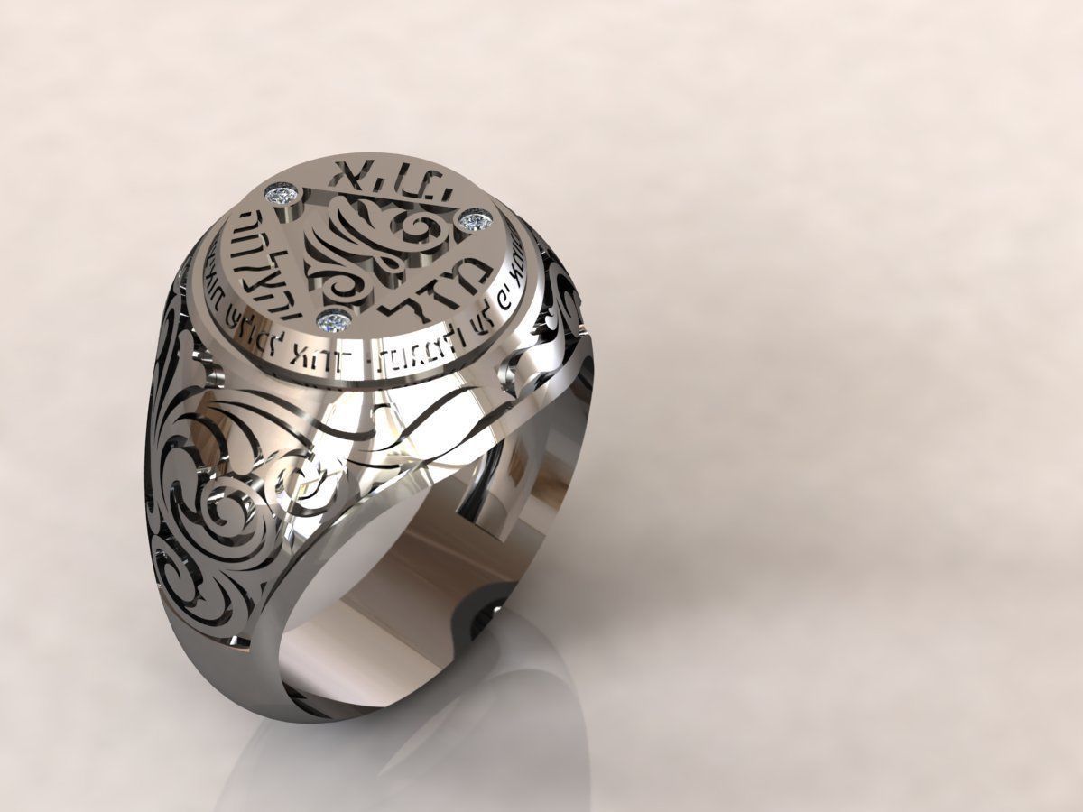 Ring men 16 3D print model_6