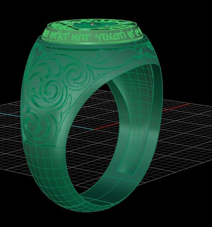 Ring men 16 3D print model_9