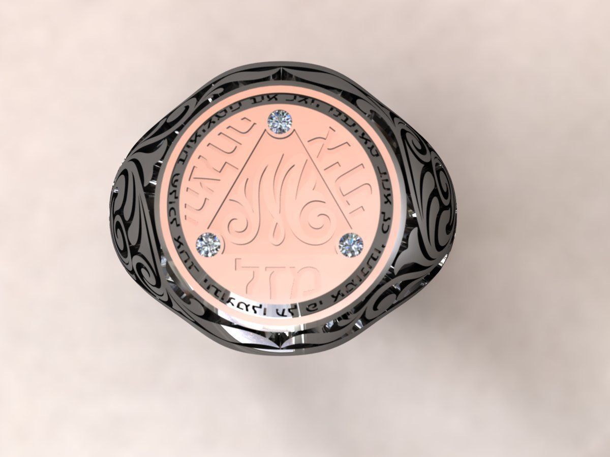 Ring men 16 3D print model_4