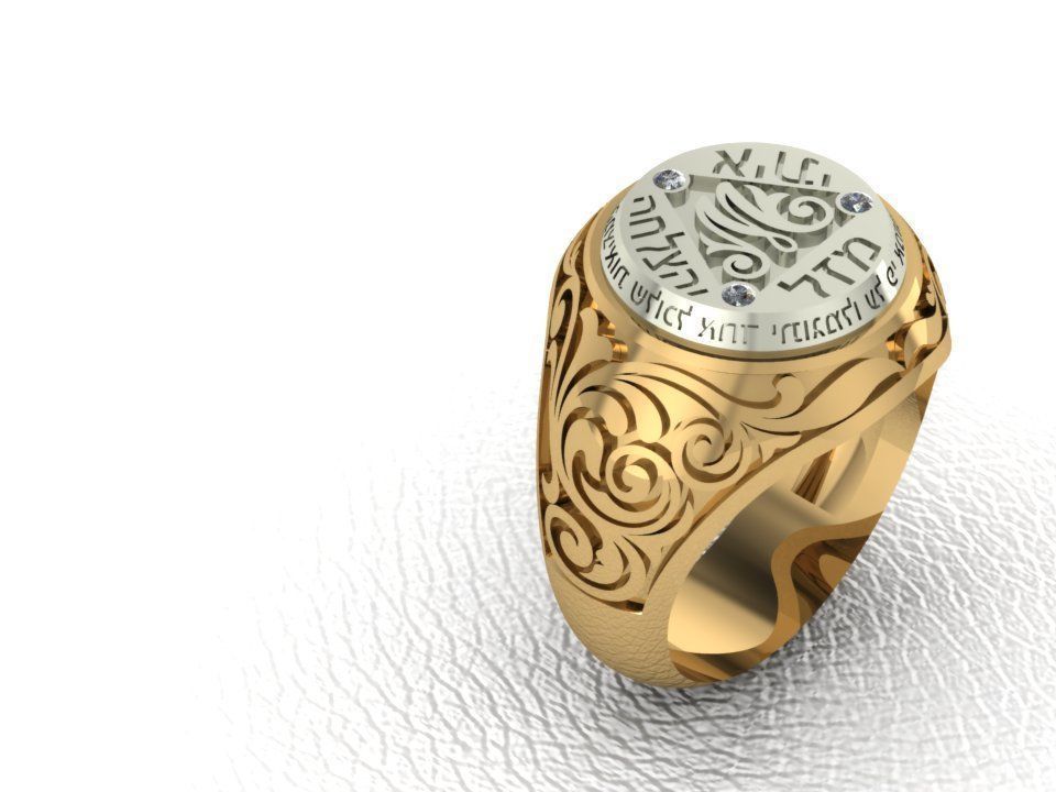 Ring men 16 3D print model_3