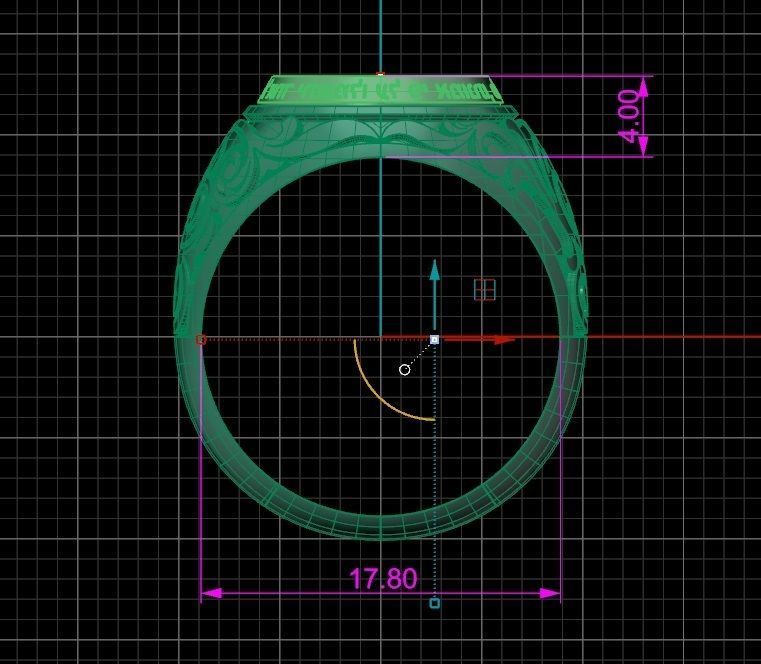 Ring men 16 3D print model_7