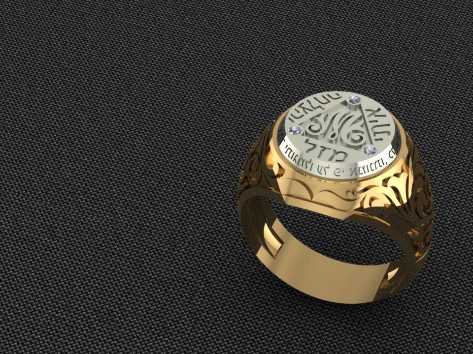 Ring men 16 3D print model_13